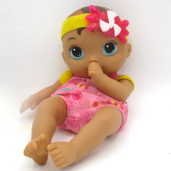 Hasbro 2019 Baby Alive Doll 11" Soft Body Thumb Toe Sucking Cute Toy - Picture 1 of 6